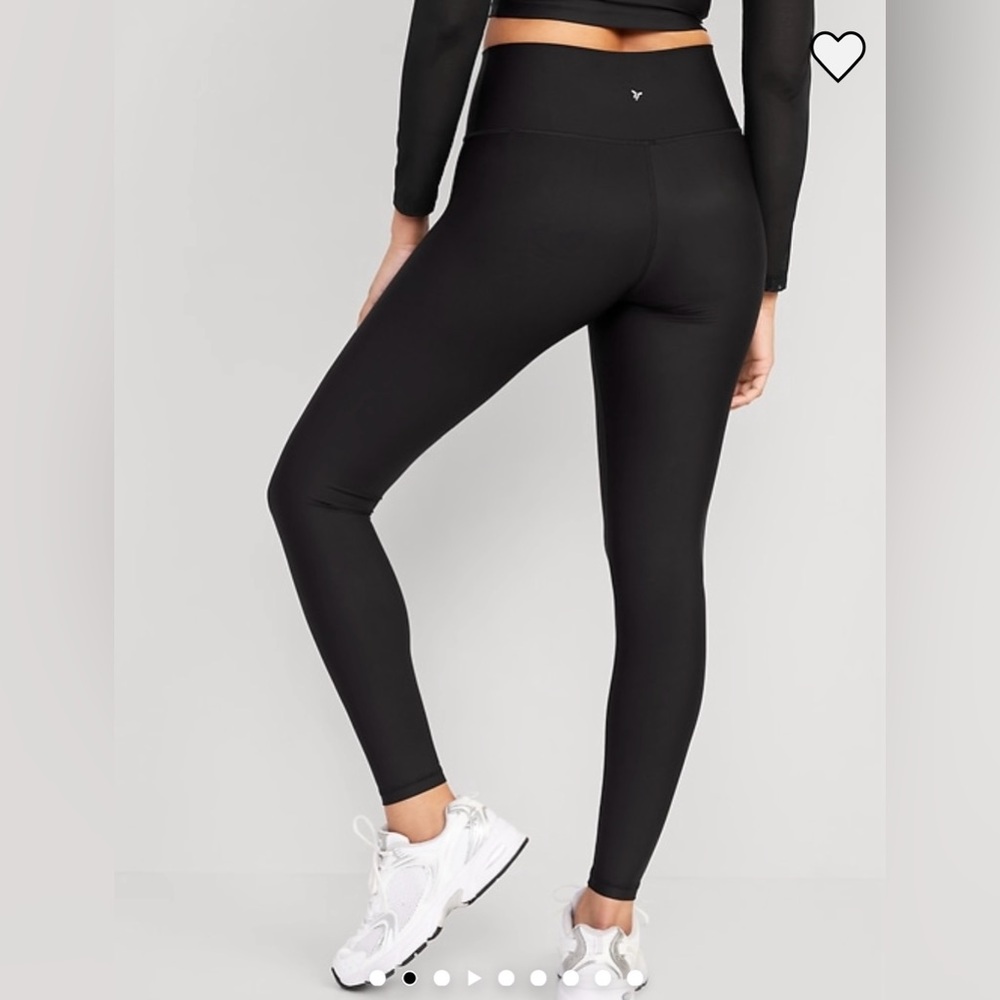 Old Navy High-Waisted Power soft Women's Black full Length Leggings - Picture 2 of 3